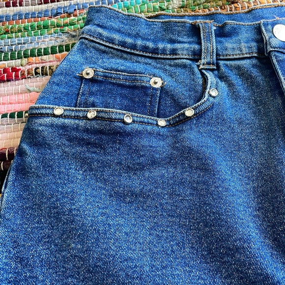 VTG- Denim & Co Bling Capri Jeans- #1901 - Picture 2 of 15